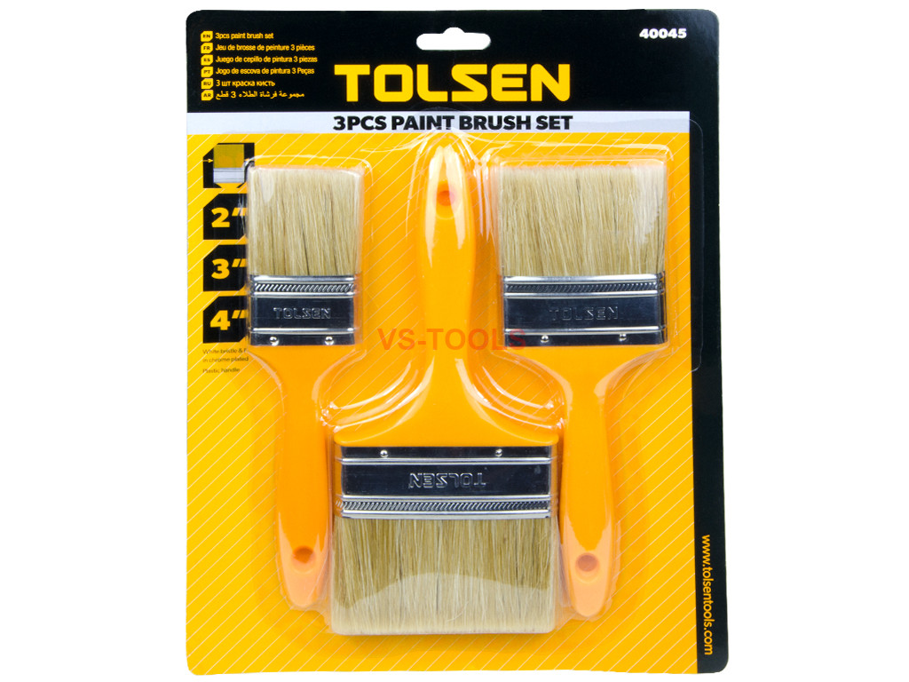 3pcs Flat Paint Cutting Brush Soft Bristle Hard Plastic Painting